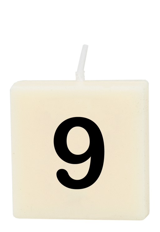 Letter candle - 9