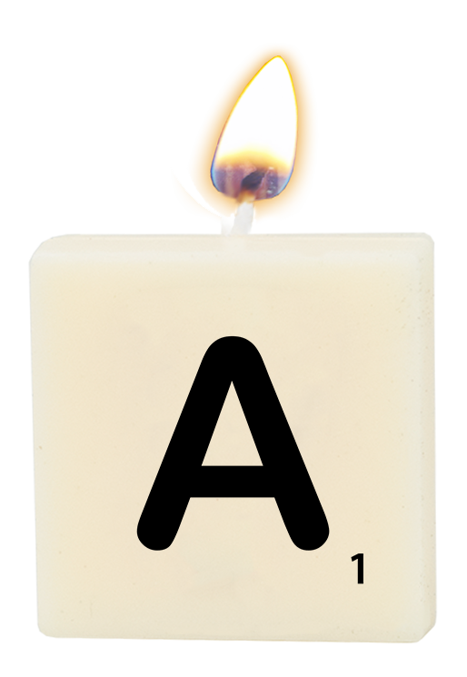 Letter candle - A