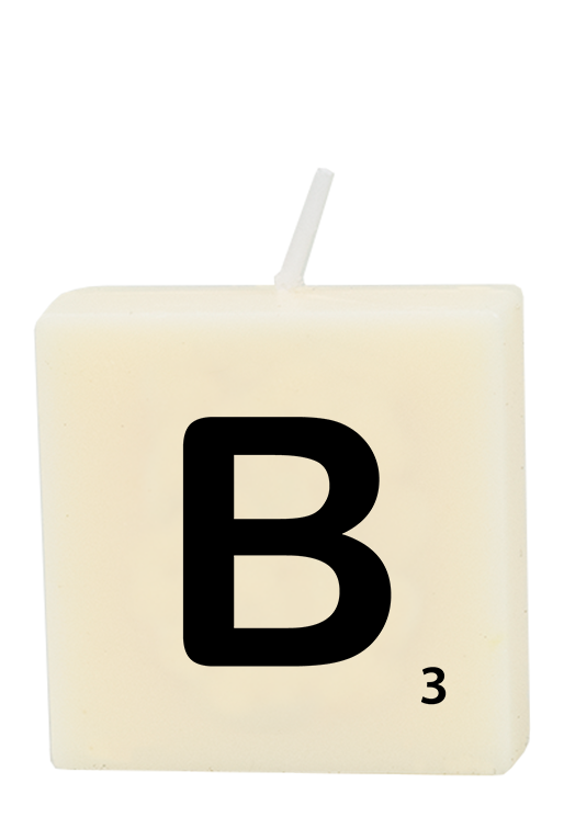 Letter candle - B