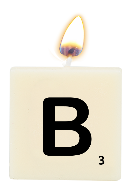Letter candle - B