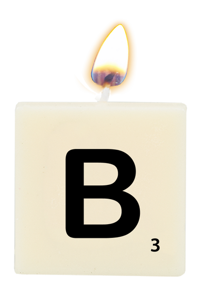 Letter candle - B