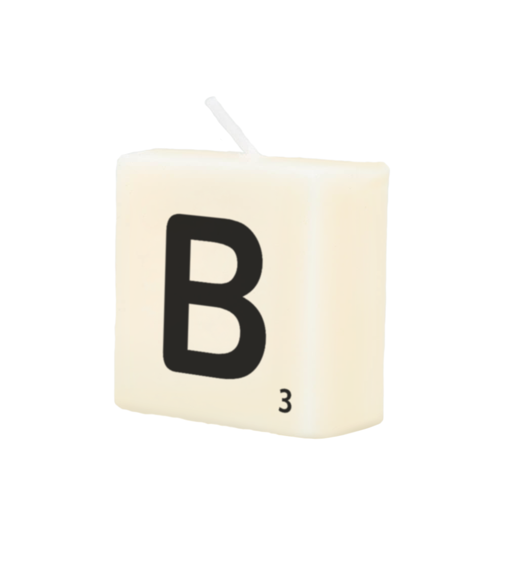 Letter candle - B