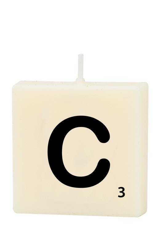 Letter candle - C
