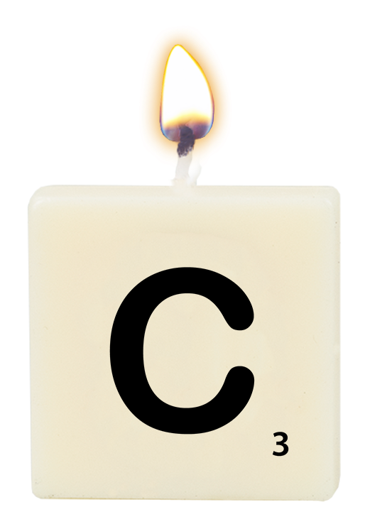 Letter candle - C