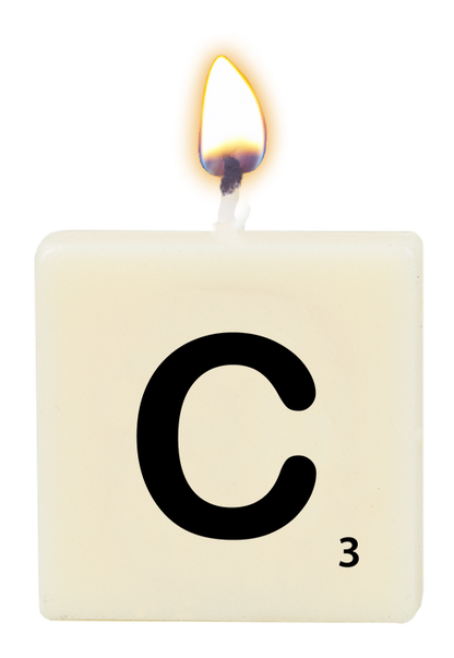 Letter candle - C