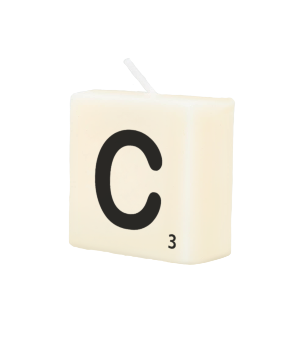 Letter candle - C
