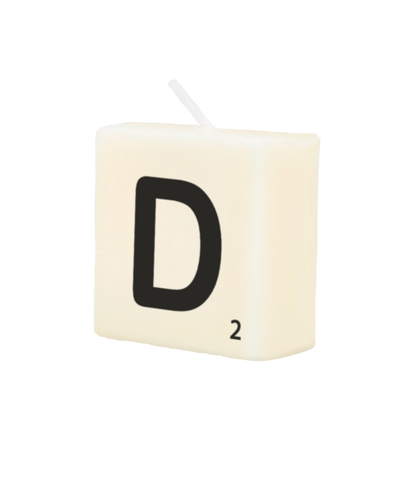 Letter candle - D