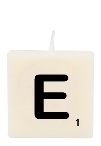Letter candle - E