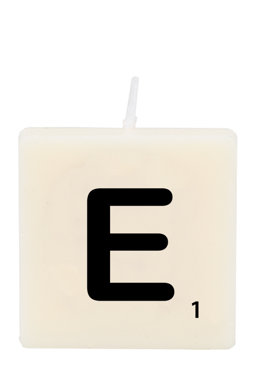 Letter candle - E