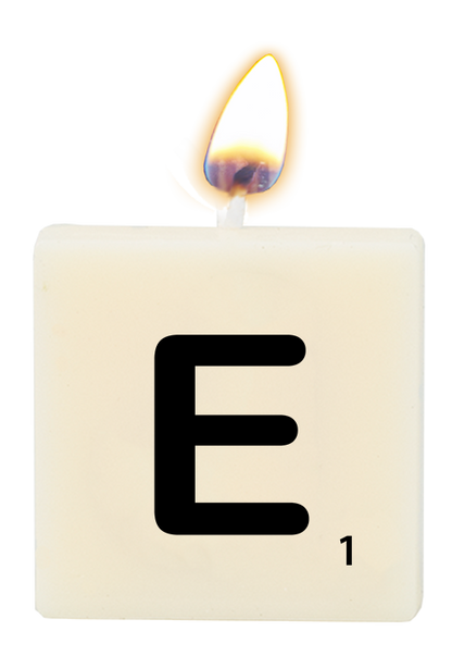 Letter candle - E