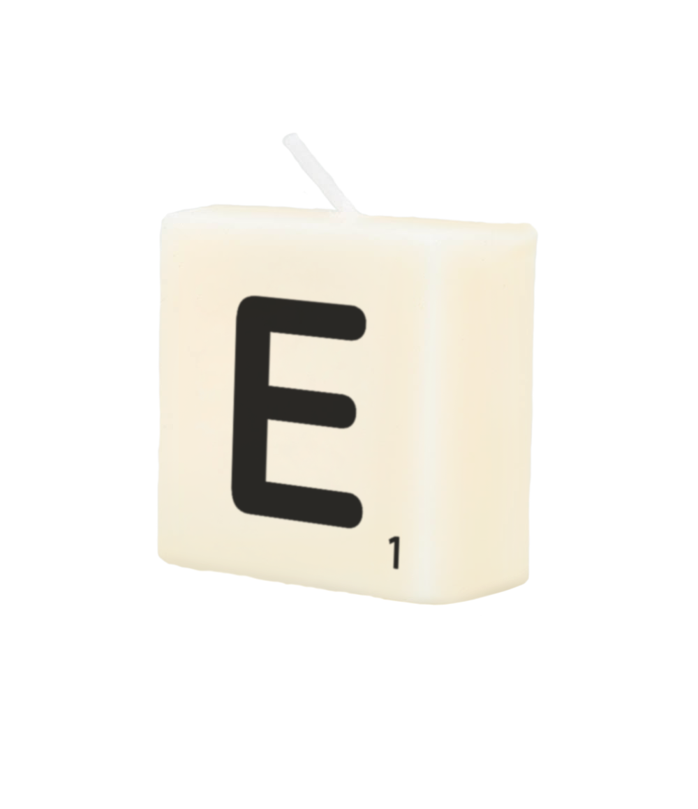 Letter candle - E