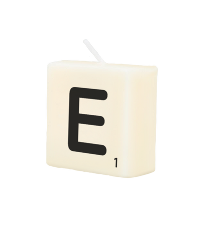 Letter candle - E