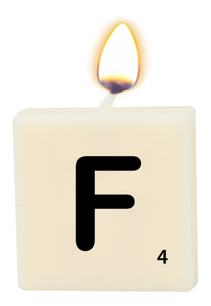 Letter candle - F