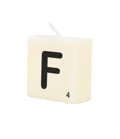 Letter candle - F