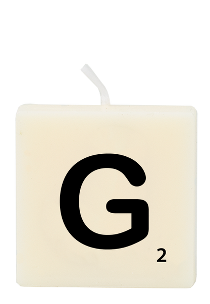 Letter candle - G