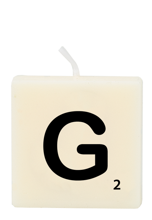 Letter candle - G