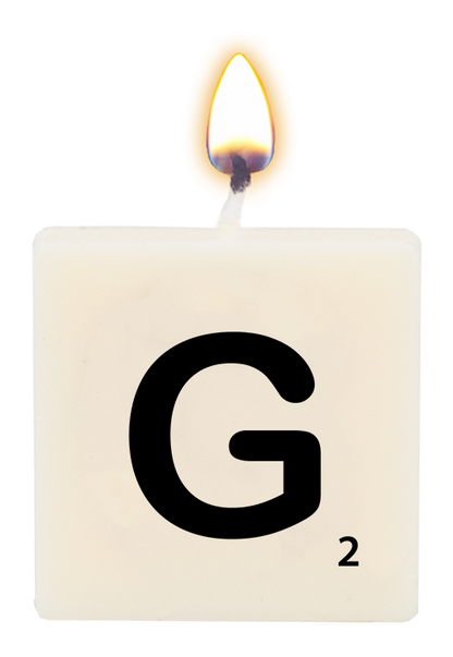 Letter candle - G