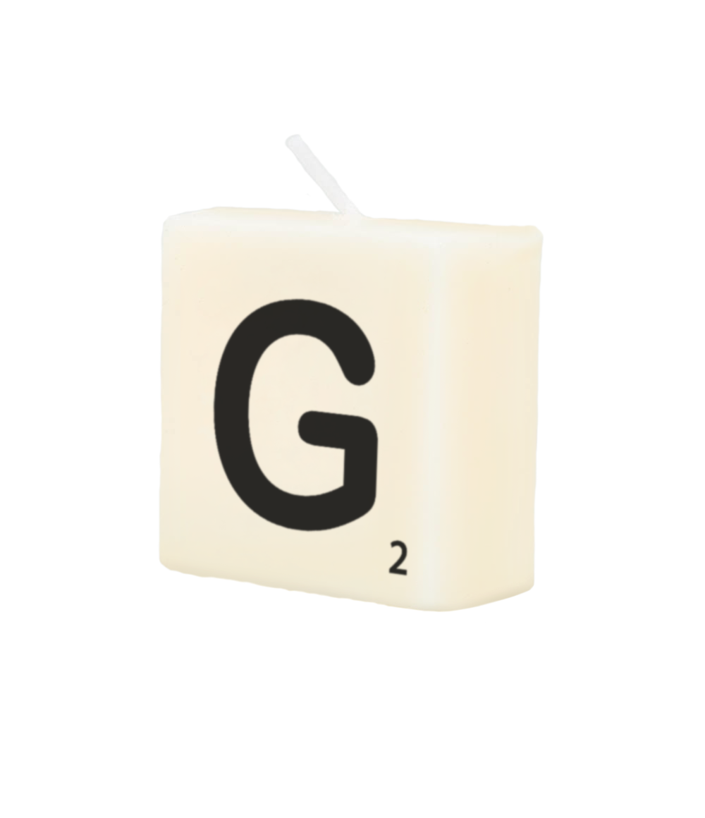 Letter candle - G
