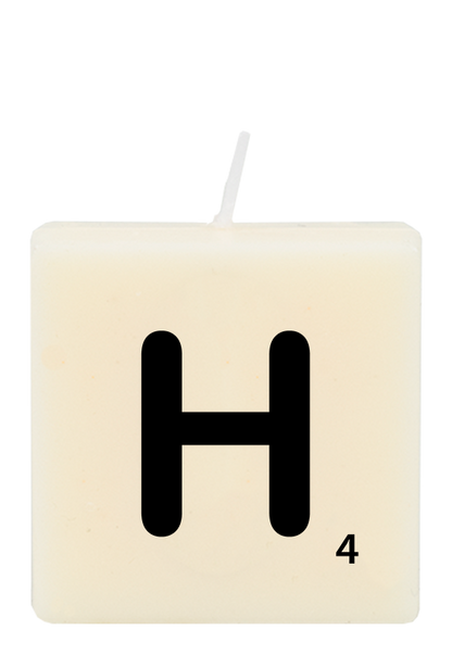 Letter candle - H