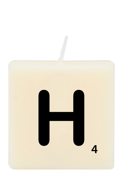 Letter candle - H