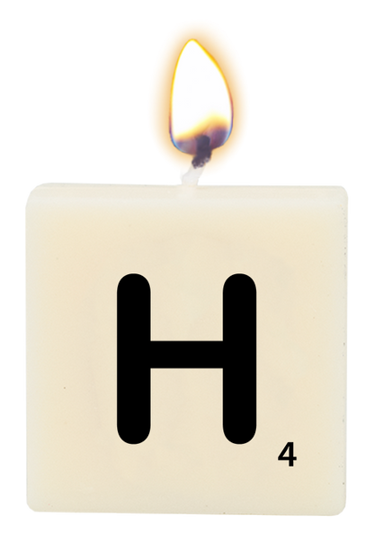 Letter candle - H