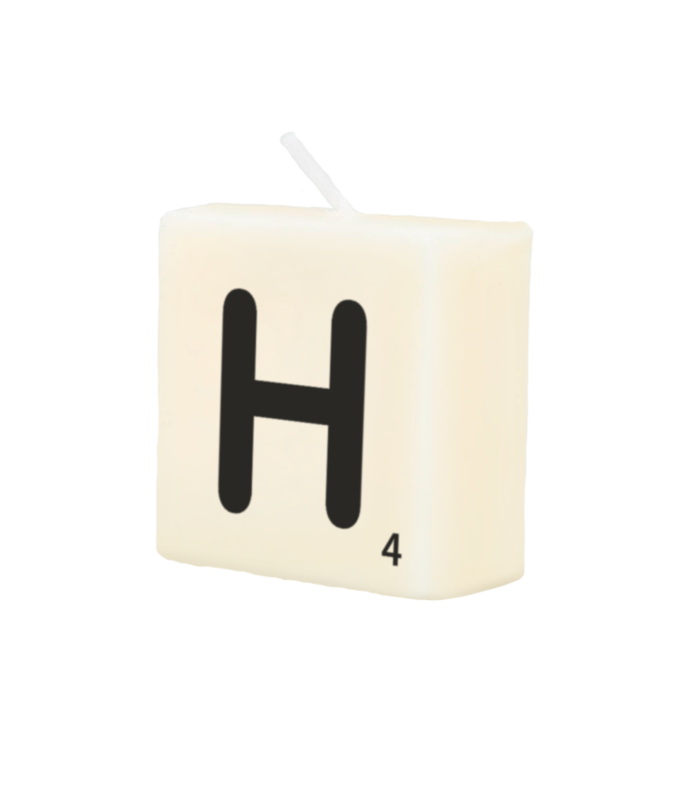 Letter candle - H