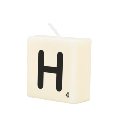 Letter candle - H