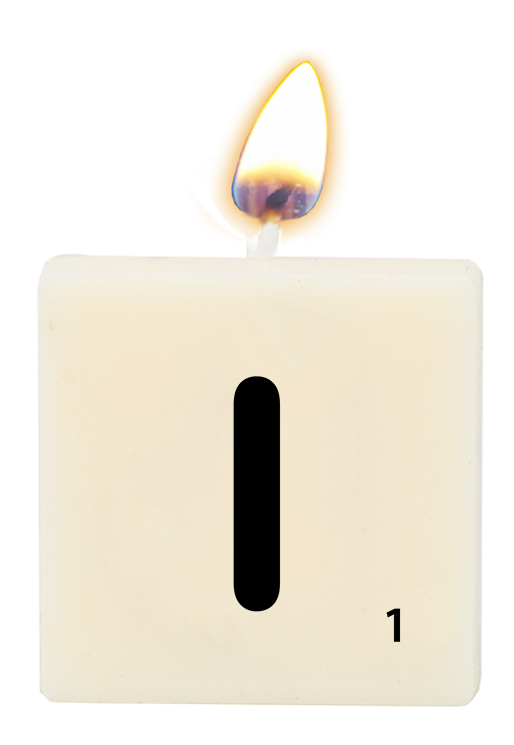Letter candle - I
