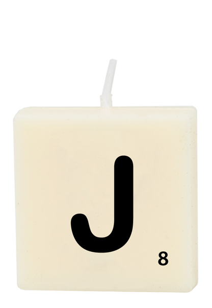 Letter candle - J