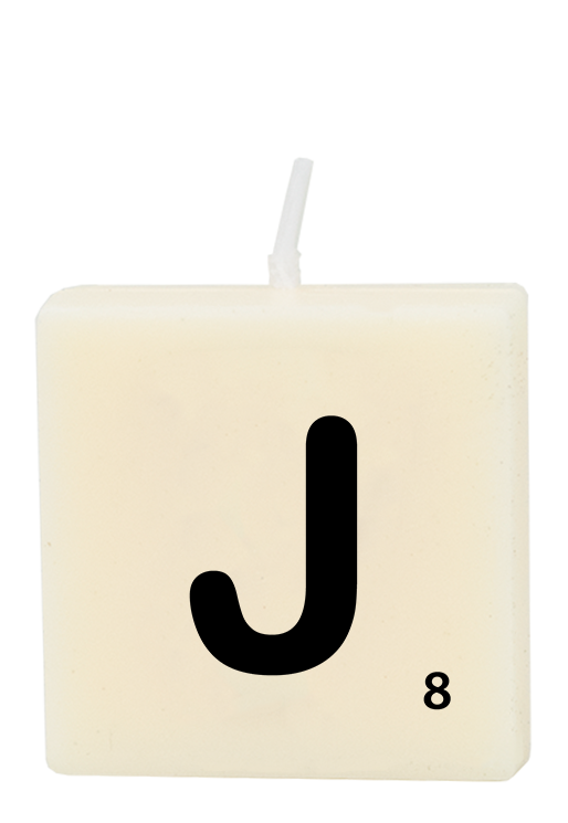 Letter candle - J