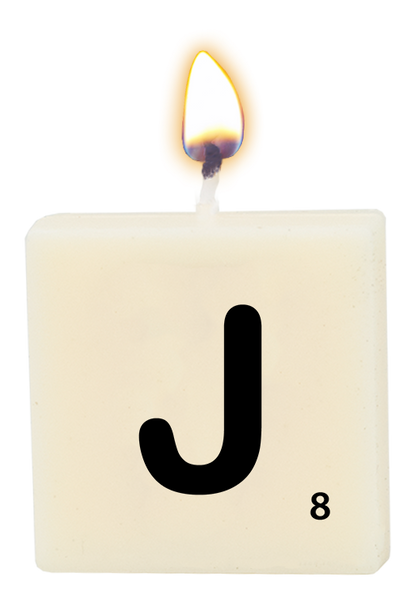 Letter candle - J