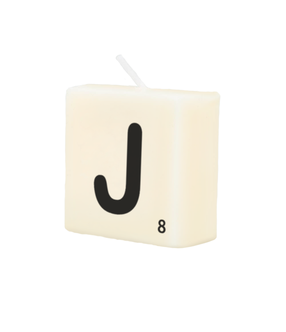 Letter candle - J