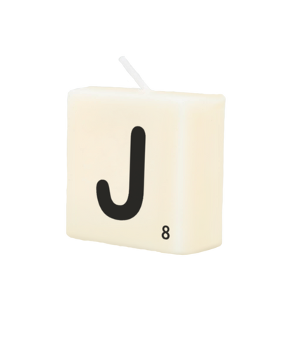 Letter candle - J