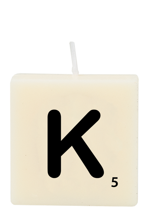 Letter candle - K