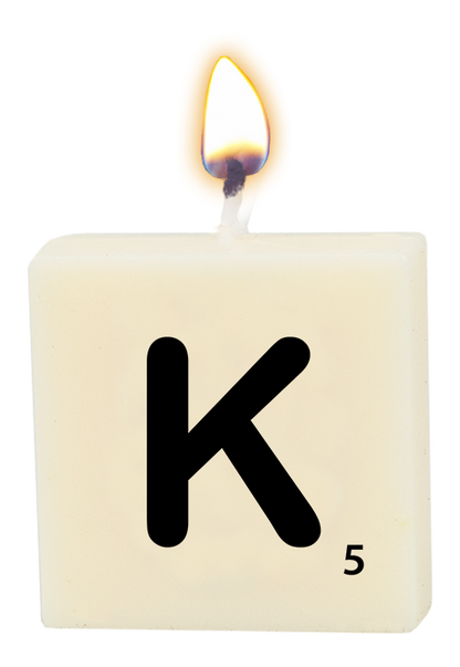 Letter candle - K