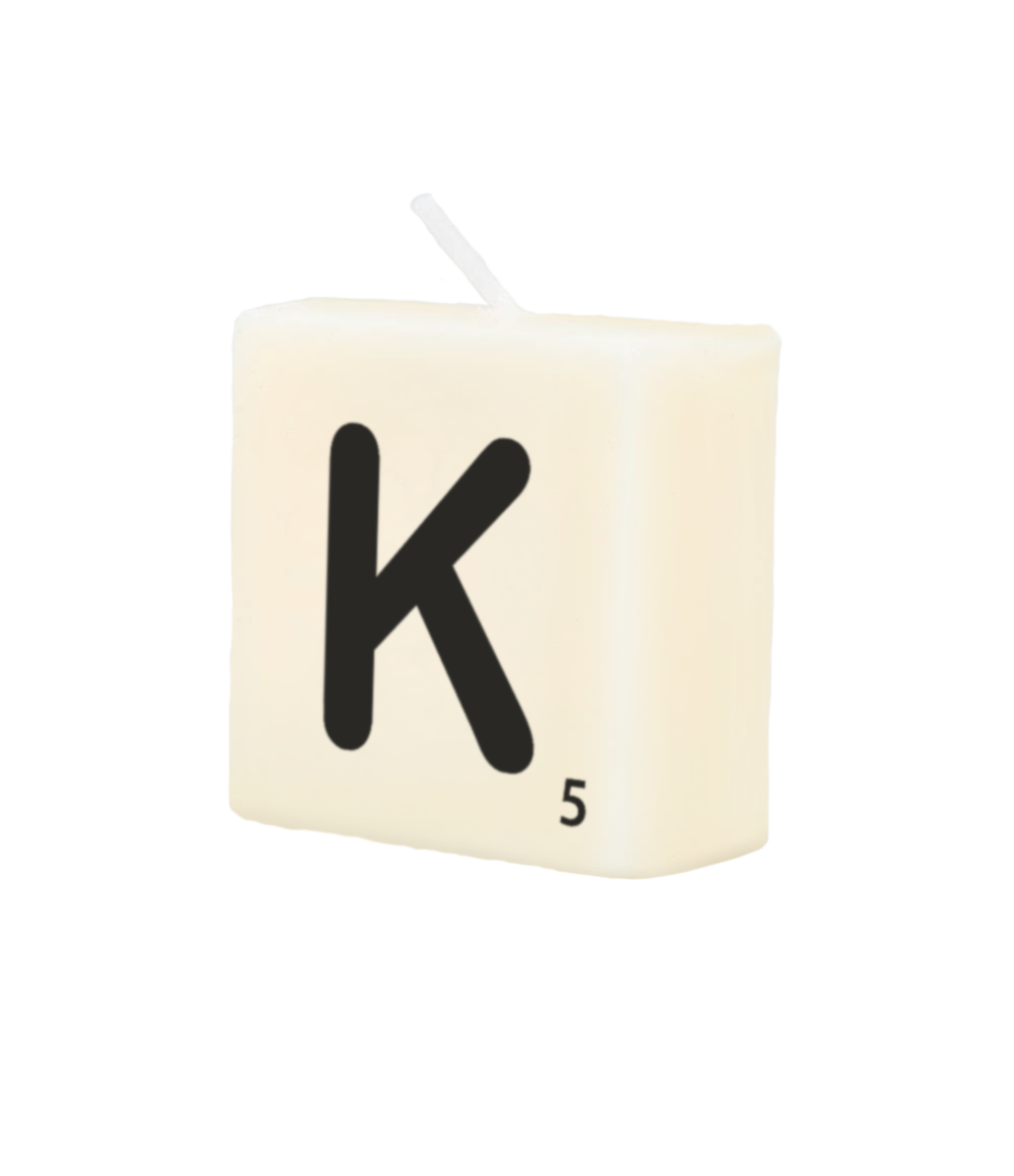 Letter candle - K