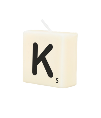 Letter candle - K
