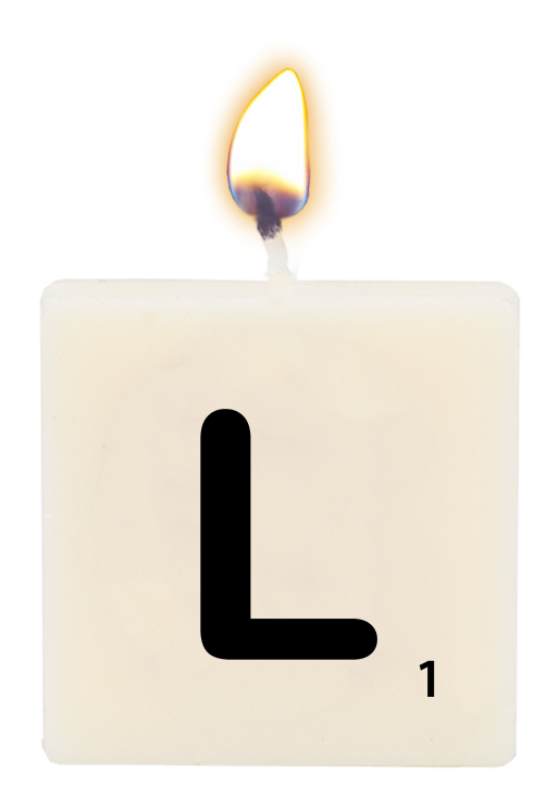 Letter candle - L