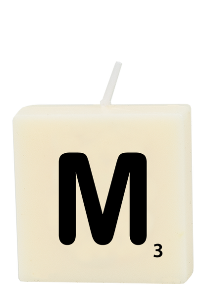 Letter candle - M