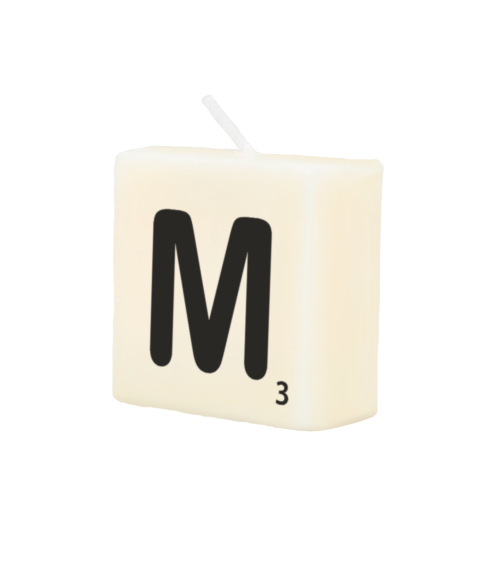 Letter candle - M