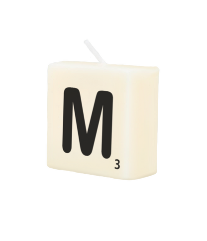 Letter candle - M