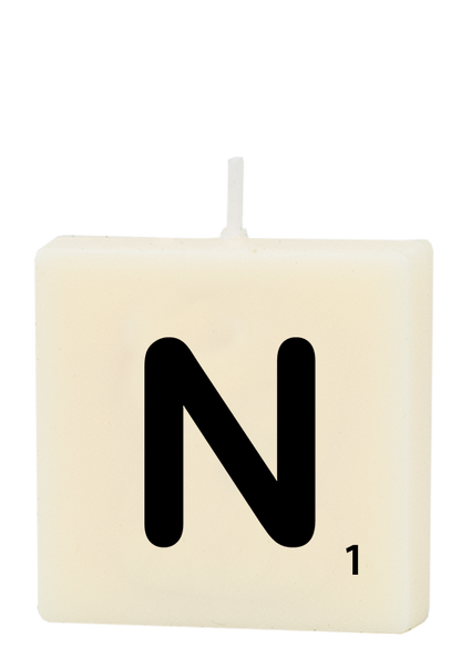 Letter candle - N