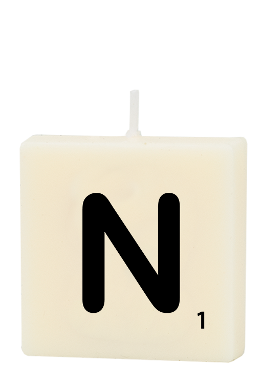 Letter candle - N