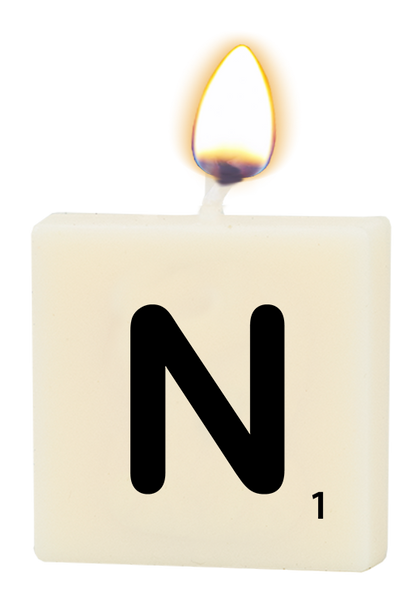 Letter candle - N