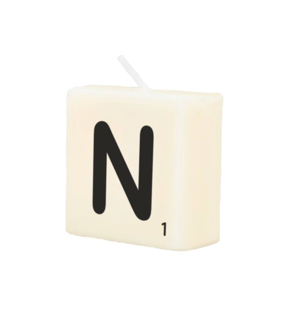 Letter candle - N