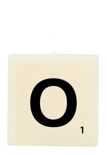 Letter candle - O