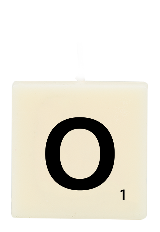 Letter candle - O