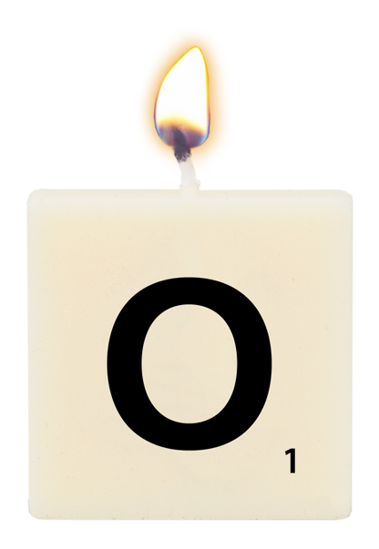 Letter candle - O