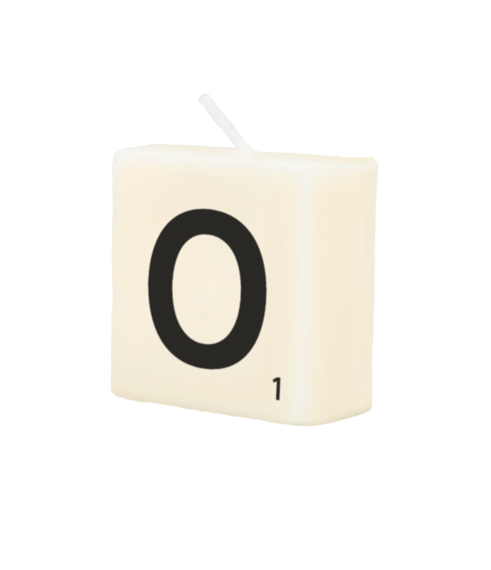 Letter candle - O
