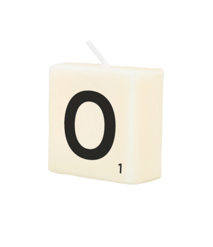 Letter candle - O